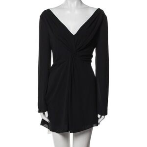 Cinq a Sept Black Long Sleeve Mini Dress